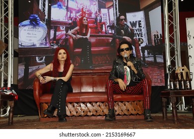 El TRI Press Conference
MEXICO CITY, MEXICO - MAY 05: Álex Lora of El Tri attends a press conference to promote the new album "Que Chingon" at Hermes Music Club on May 05, 2022 in Mexico City.