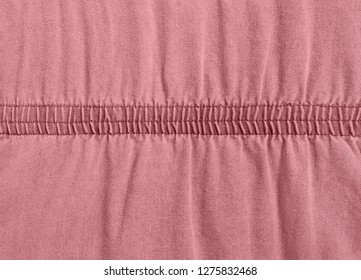 Elastic, Drawstring, Denim Fabric, Pink Stripped Jeans Texture Background