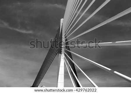 Similar – Erasmus brug Cloudless sky