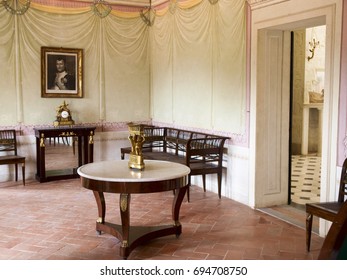 Elba, Italy - June 9, 2016: Villa Napoleon Bonaparte View Inside.