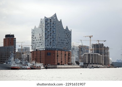   the Elbe Philharmonic Hall in Hamburg, Germany                             
