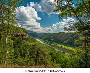 The Elbe Valley At Berthas Viewpoint