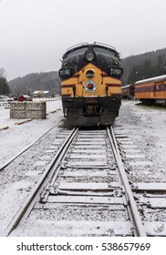 Elbe, Washington USA - December 17th, 2016. The Polar Express Train Ride Is A Popular Event On Christmas Season.