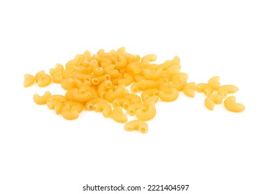 Elbow Macaroni Isolated On A White Background