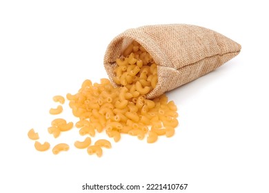 Elbow Macaroni Isolated On A White Background