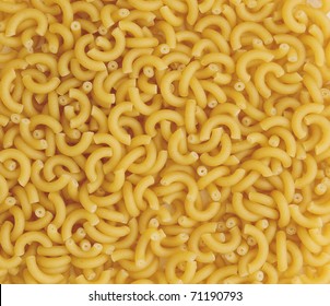 Elbow Macaroni Pasta Food In Pile