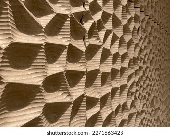 Elbphilharmonie concert hall wall surface texture.