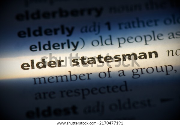 elder statesman word in a dictionary. elder\
statesman concept,\
definition.