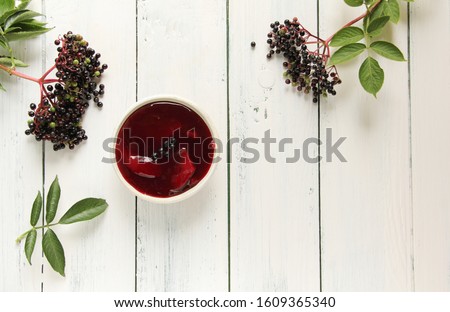 elderberry soup elder berry food Stock photo © 