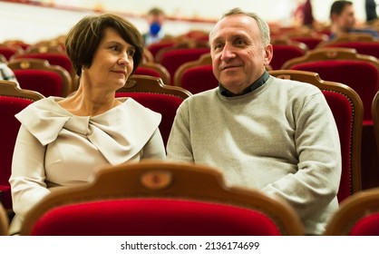 Elderly Couple Watching Play In The Theater