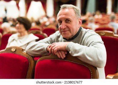 Elderly Couple Watching Play In The Theater