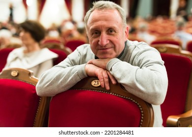 Elderly Couple Watching Play In The Theater