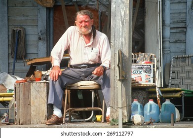 An Elderly Man On His Front Porch, Appalachia, VA