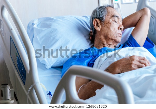 Elderly Patients Hospital Bed Stock Photo 1268051320 | Shutterstock