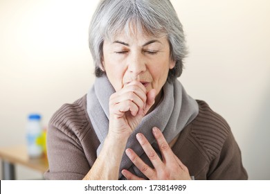 Elderly Person Coughing