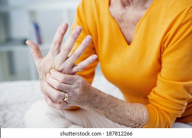 Elderly Person With Painful Hand