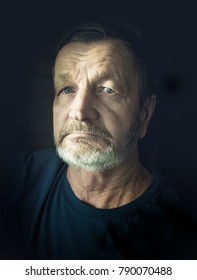 Elderly Sad Man Closeup Portrait Stock Photo 790070488 | Shutterstock