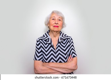 Elderly Serious Woman