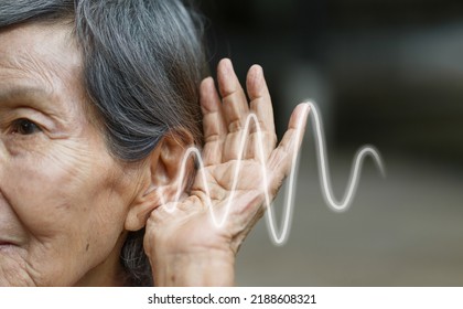 Elderly Woman Hearing Loss , Hard Of Hearing