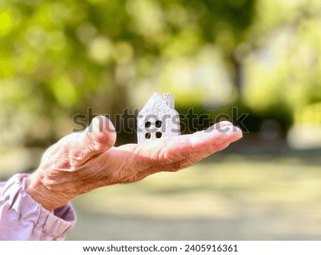 Similar – Image, Stock Photo Hand of old man holding champagne glass