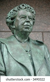 Eleanor Roosevelt At The FDR Memorial