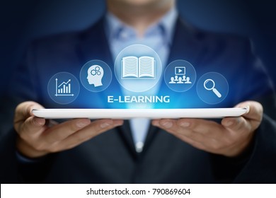 E-learning Education Internet Technology Webinar Online Courses concept. - Shutterstock ID 790869604