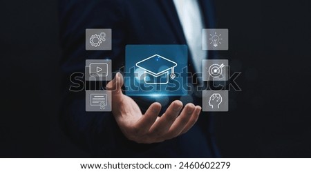E-Learning Journey for Creative Learning, Goal Attainment, and Knowledge Progress, Leading to Graduation Earning Certificate. Skill Development Online Course Program.
