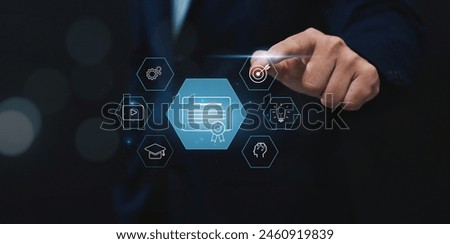 E-Learning Journey for Creative Learning, Goal Attainment, and Knowledge Progress, Leading to Graduation Earning Certificate. Skill Development Online Course Program.