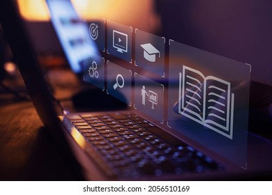 e-learning, online education concept, learn on internet - Shutterstock ID 2056510169