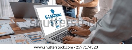 E-learning website with brisk sofware for student to study online on the internet network