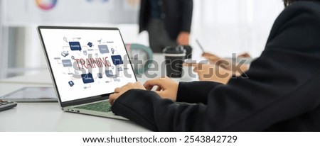 E-learning website with sofware for student to study online on the internet network snugly