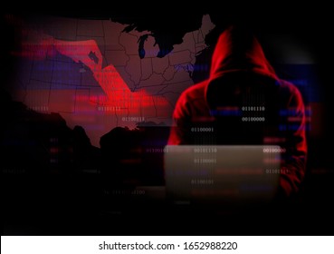election interference by foreign hackers concept