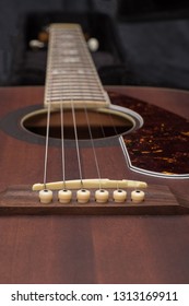 Electric - Acoustic Guitar With Mahogany Deck  Soft Focus