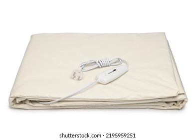 Electric Bedsheet On White Background