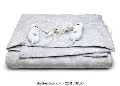 Electric blanket on white background - Shutterstock ID 2201338163