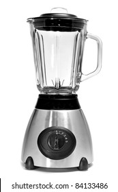 an electric blender on a white background