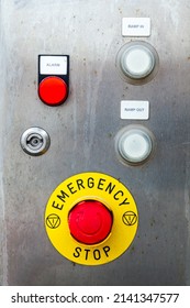 Electric Box With Buttons To Control The Ferry Ramp.