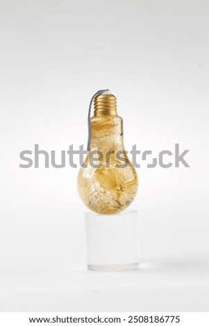 Similar – Image, Stock Photo Honey poured from glass with honey spoon