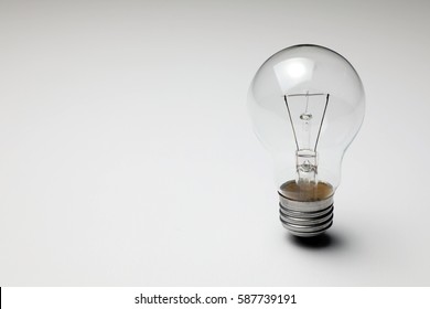 electric bulb standing on the white table