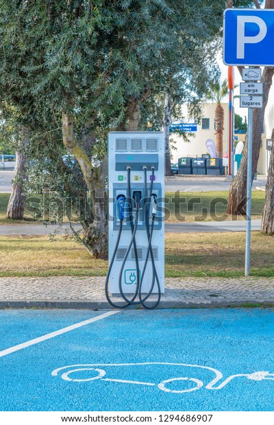 electric car charging\
station