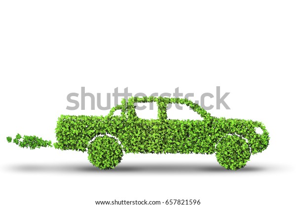 Electric car concept in green environment
concept - 3d rendering