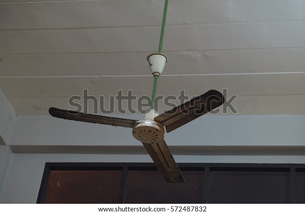 Electric Ceiling Fan Over Canopy On Stock Photo Edit Now