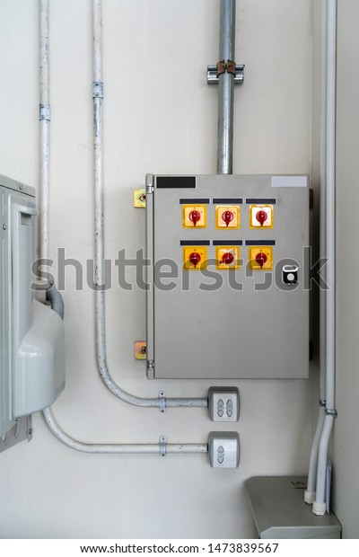 Electric City Control Panel Grey Metal Stock Photo Edit Now