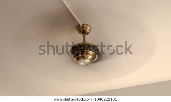 Electric Classic Ceiling Fan Moving Fast Stock Photo Edit