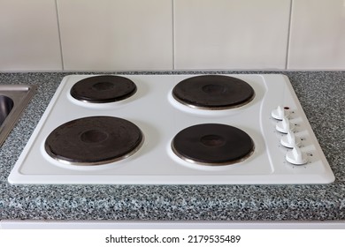 electric cooker on worktop in kitchen