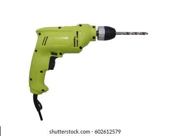 Electric Drill Isolated