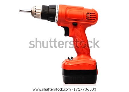 Electric drill Isolated on white background