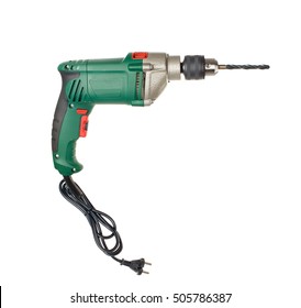 Electric Drill. Perforator. Isolated