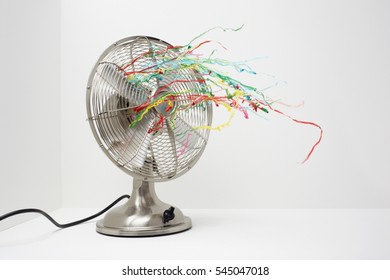 Electric Fan With Streamers