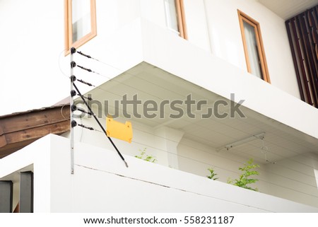 Electric fence for protect residential house